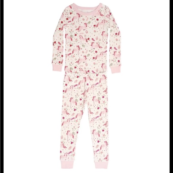 Girls Member’s Mark 4 Piece Cotton Snug Fit Pajamas Size 8 - Picture 3 of 3